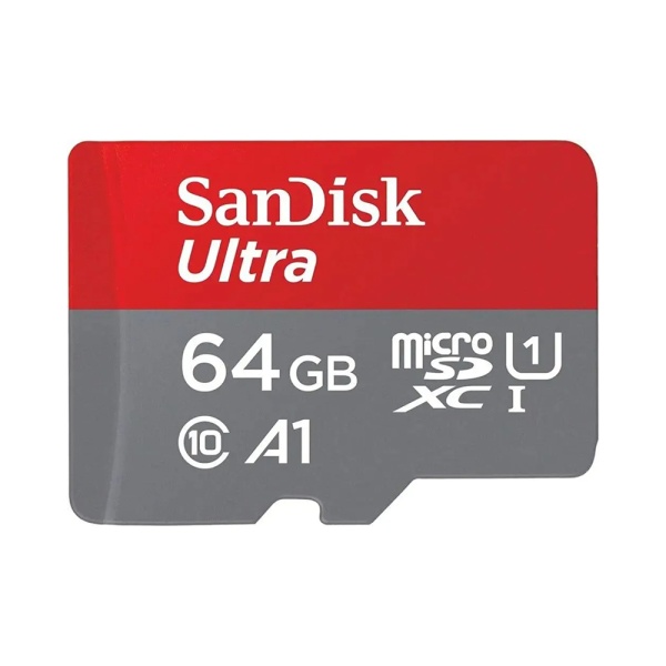 Карта памяти SanDisk Ultra UHS I 64GB MicroSD Card 140MB/s R for Smartphones Цвет: черный